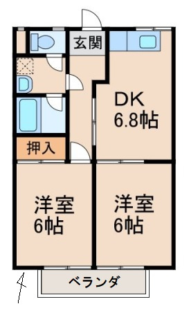 2階の間取り図