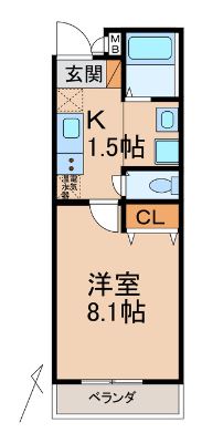 2階の間取り図