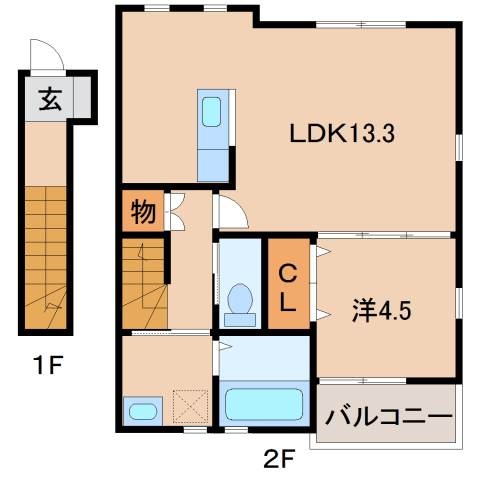 2階の間取り図