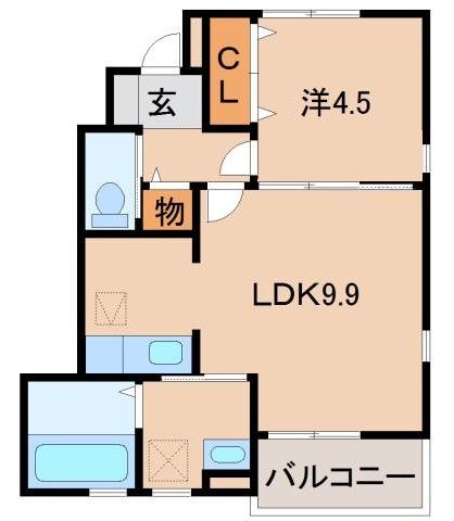 1階の間取り図