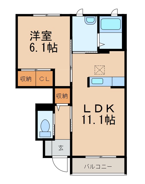 1階の間取り図