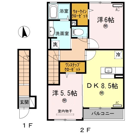 2階の間取り図