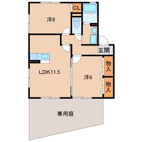 1階の間取り図