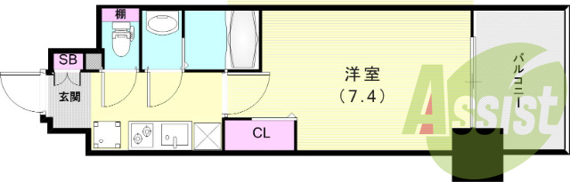 4階の間取り図