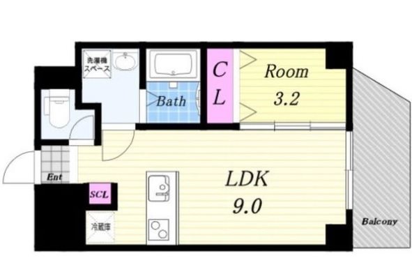 8階の間取り図