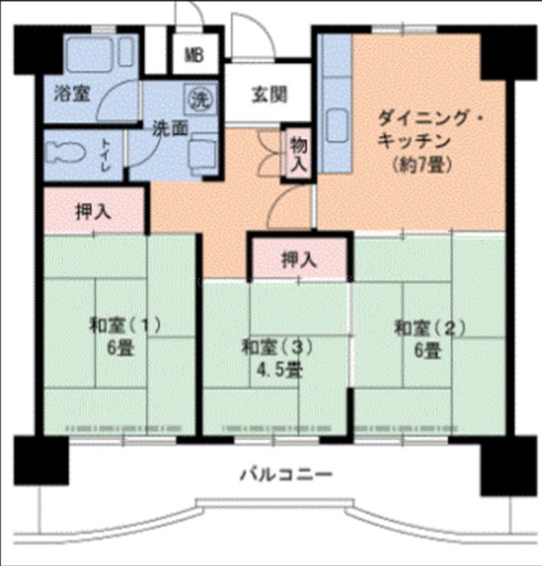 4階の間取り図