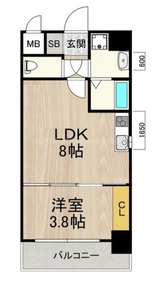 6階の間取り図