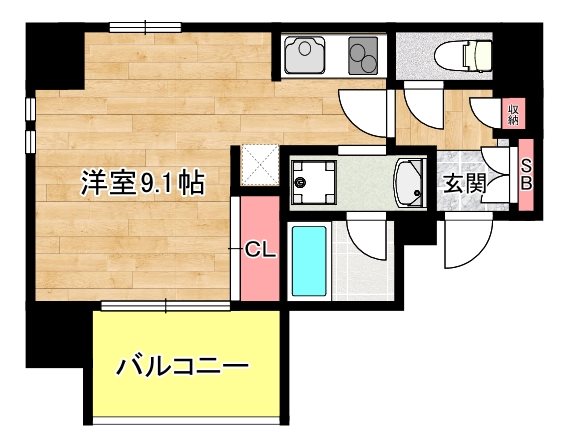 9階の間取り図
