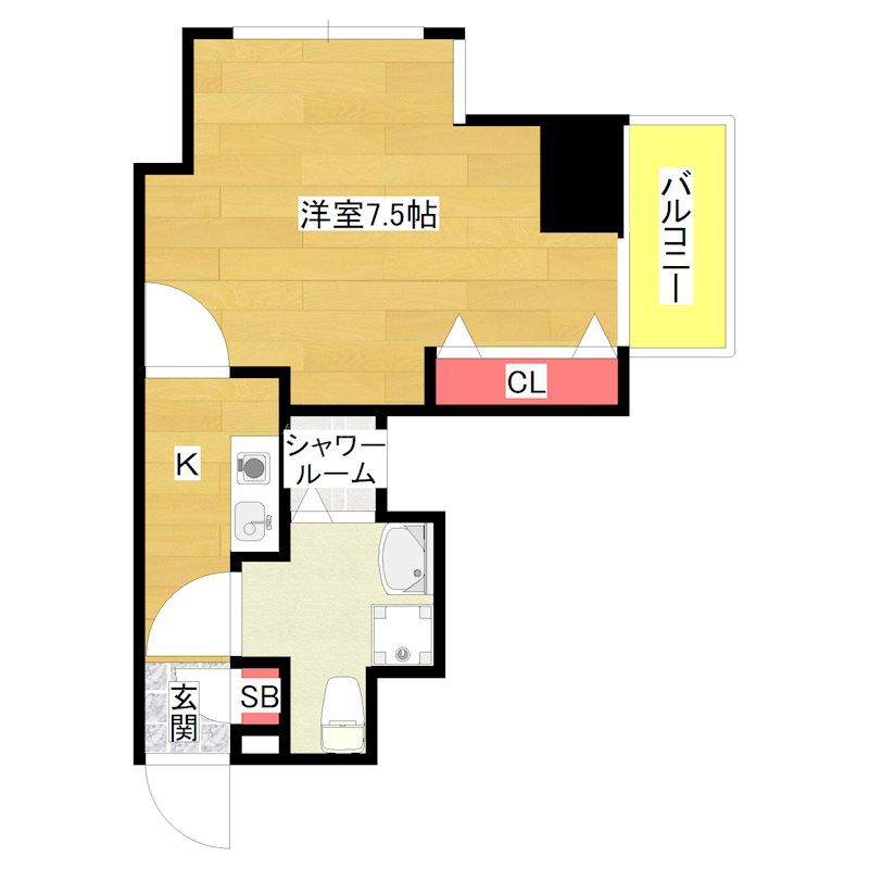 2階の間取り図