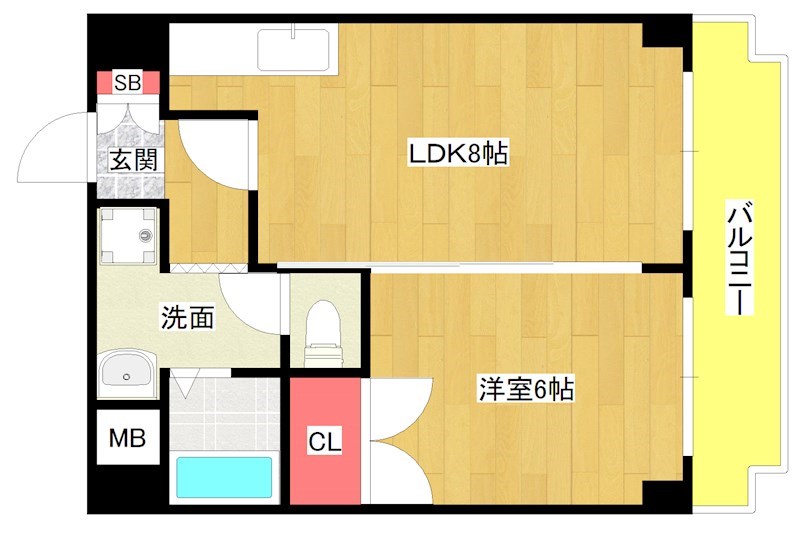 6階の間取り図