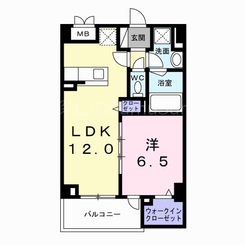 2階の間取り図