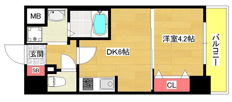 4階の間取り図