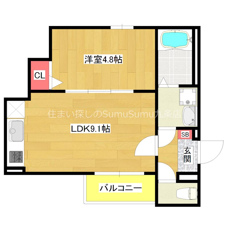 1階の間取り図