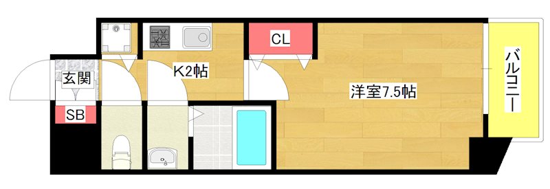 4階の間取り図