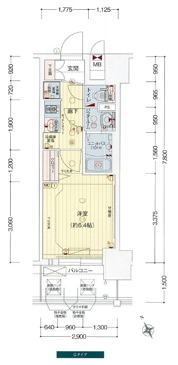 3階の間取り図