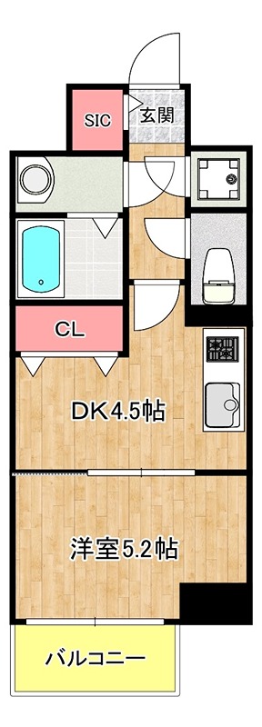 8階の間取り図