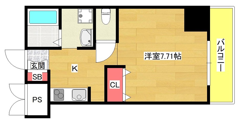 6階の間取り図