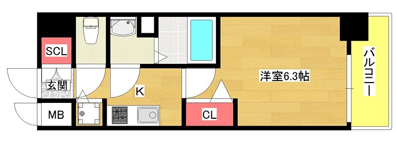 6階の間取り図