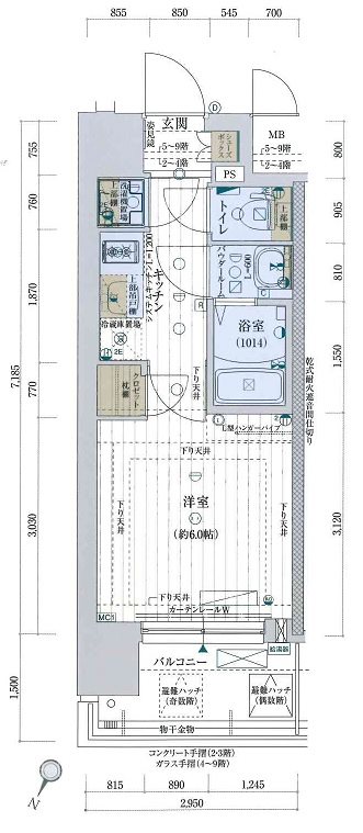 7階の間取り図