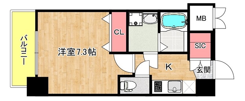 2階の間取り図