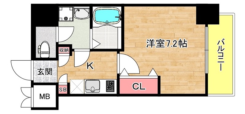 6階の間取り図