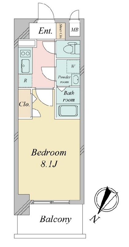 2階の間取り図