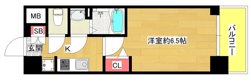4階の間取り図