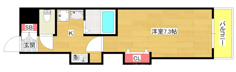 8階の間取り図