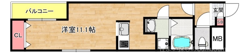 2階の間取り図