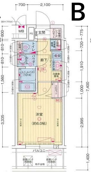 7階の間取り図