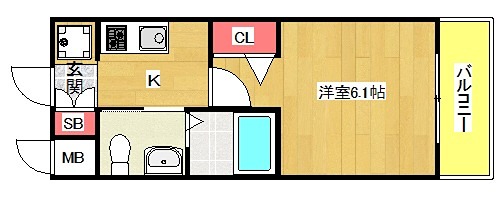 4階の間取り図
