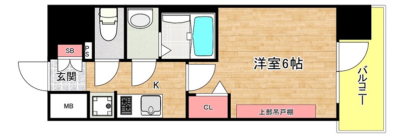 6階の間取り図