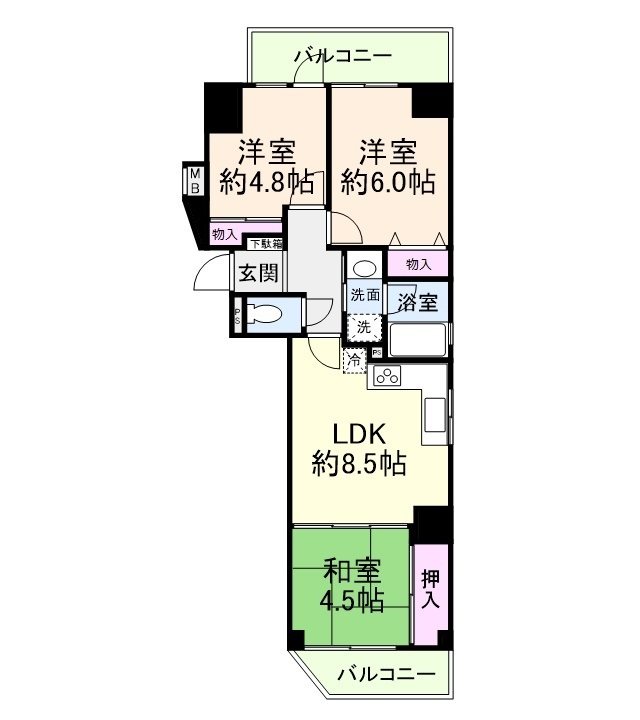 使いやすい間取りです