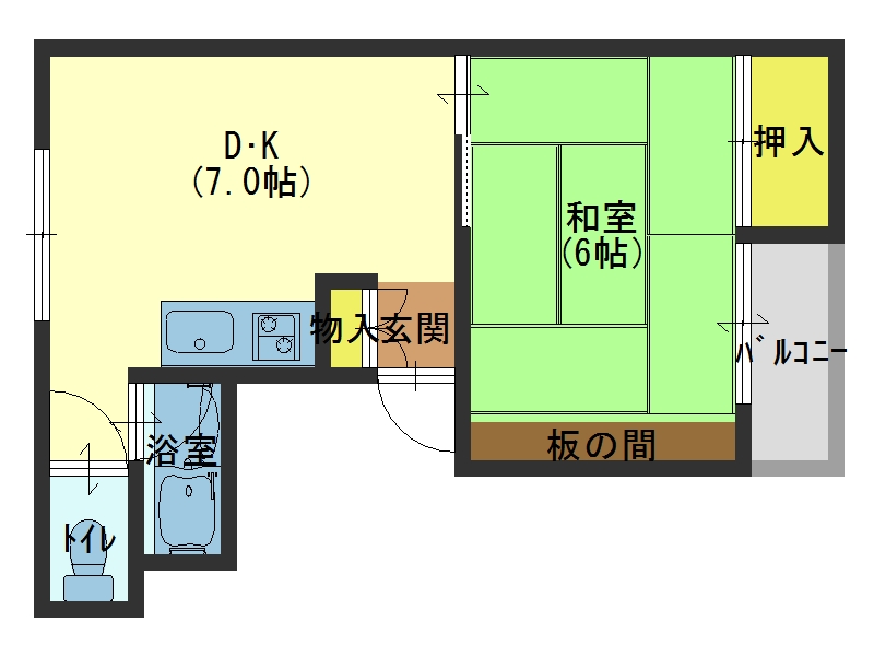 収納も大きなお部屋です