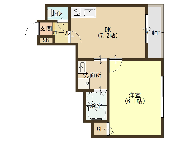 広々と使えます