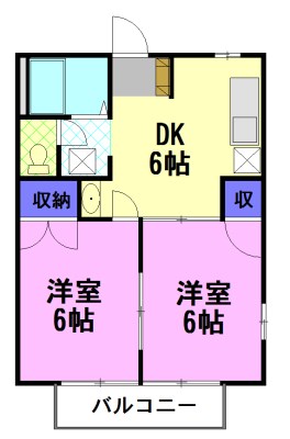 ※反転の間取りです