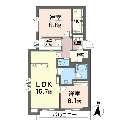 2階の間取り図
