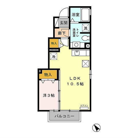 1階の間取り図