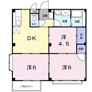 エルディム小堀※反転間取り