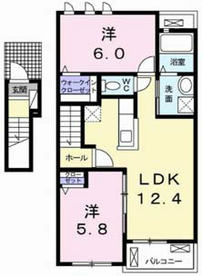 2階の間取り図