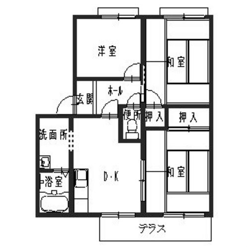1階の間取り図