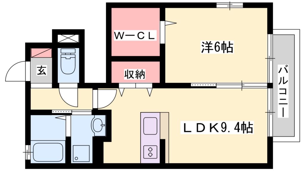 1階の間取り図