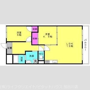 2階の間取り図