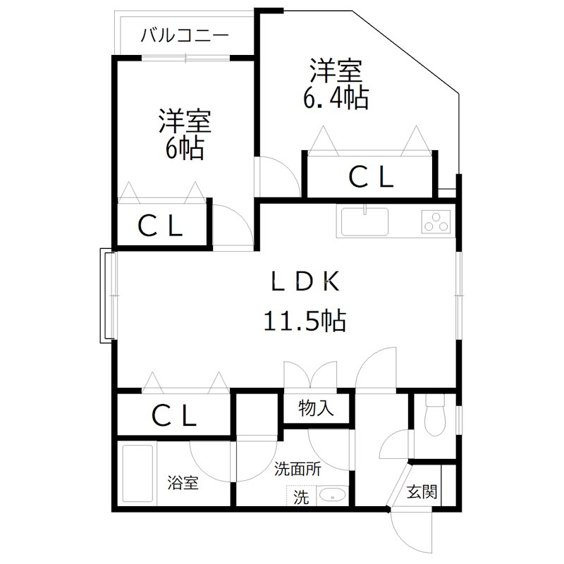 3階の間取り図