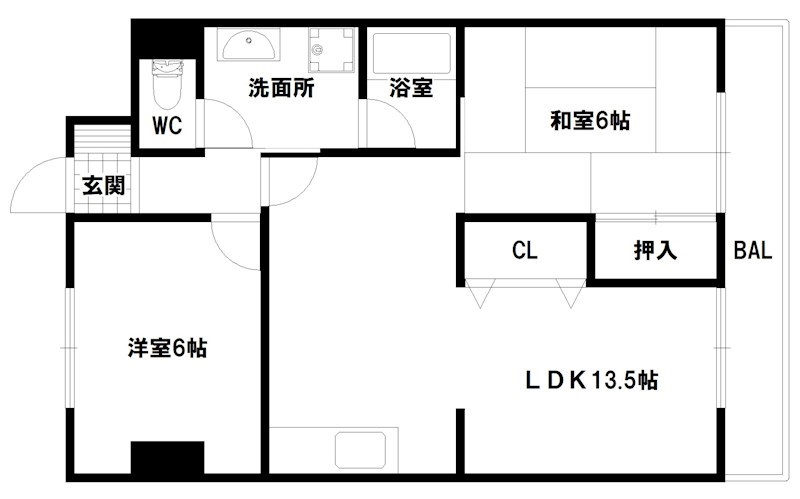 6階の間取り図