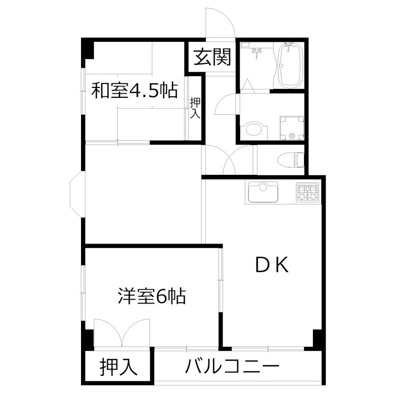 4階の間取り図