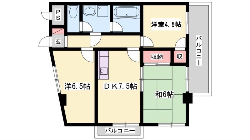 5階の間取り図