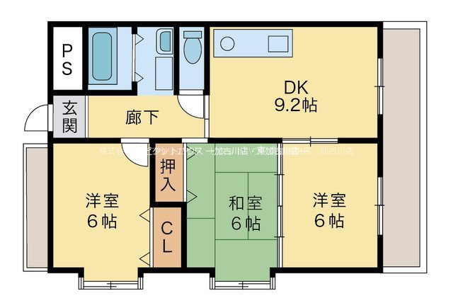 2階の間取り図