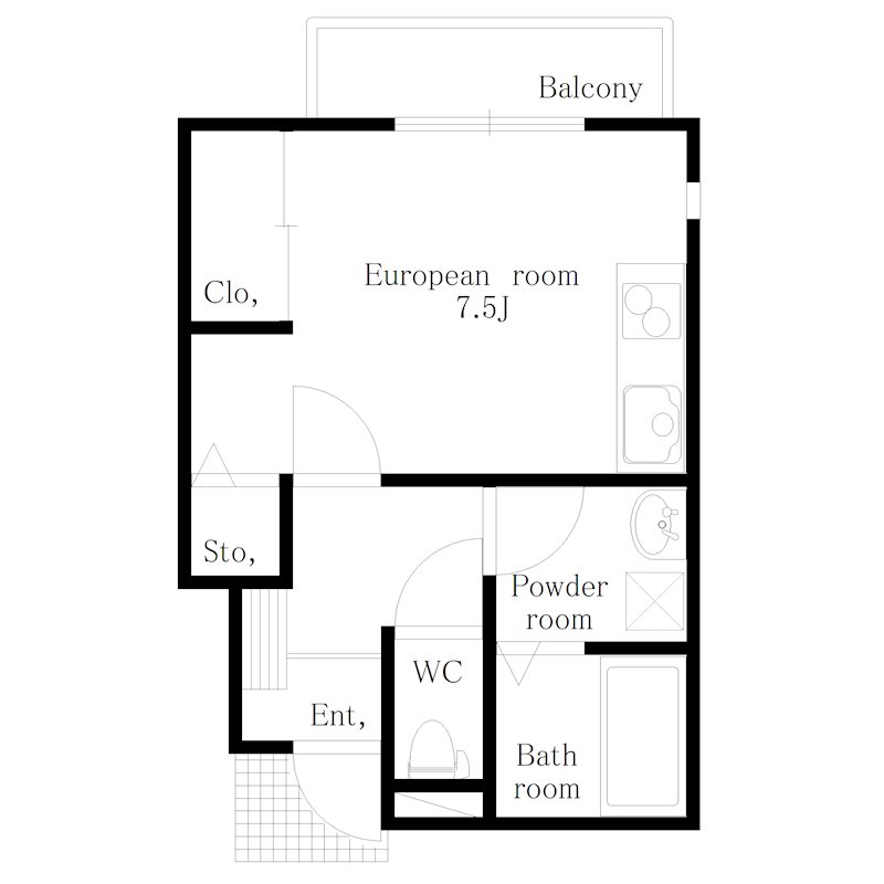 1階の間取り図