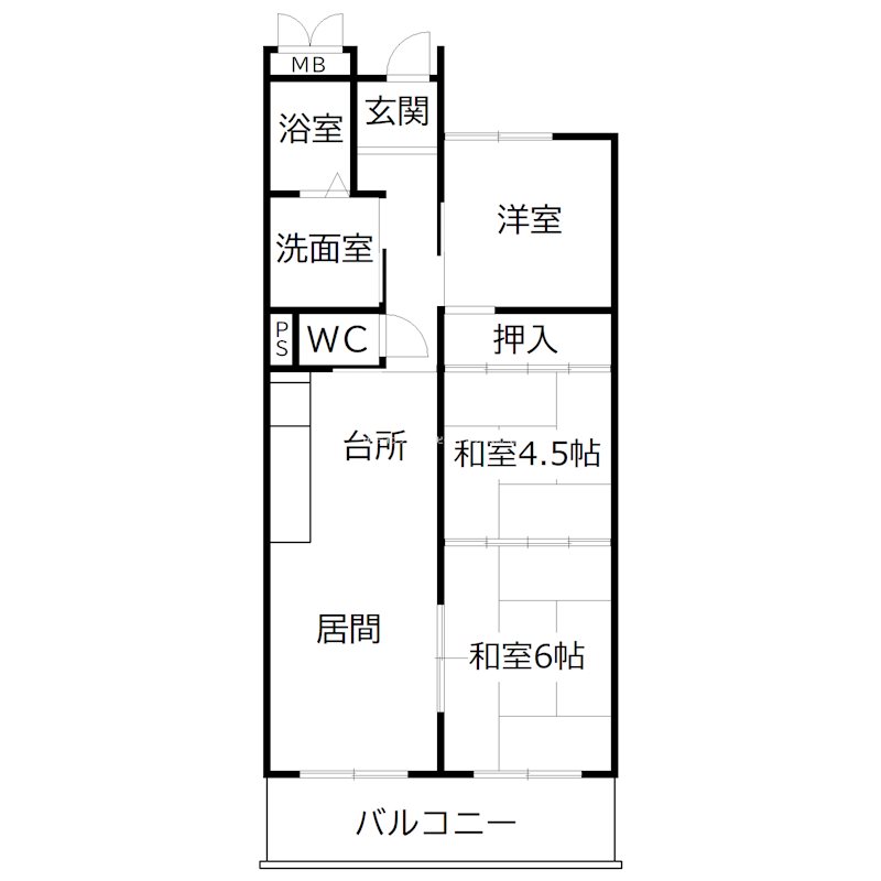 3階の間取り図